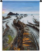 Tapisserie - Tapisserie - Brume - Roches - Water - Nature - 90x120 cm - Tapisserie