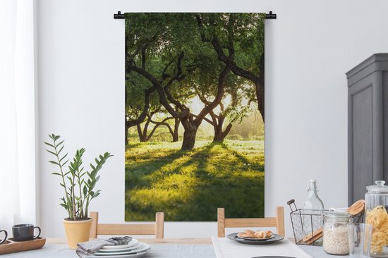 Tapisserie - Tapisserie - Arbres - Nature - Soleil - 90x135 cm - Tapisserie