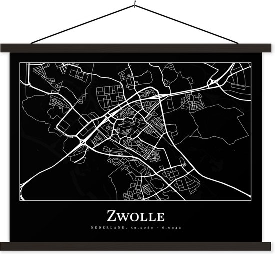 Posterhanger avec affiche Affiche scolaire Plan de la ville Carte