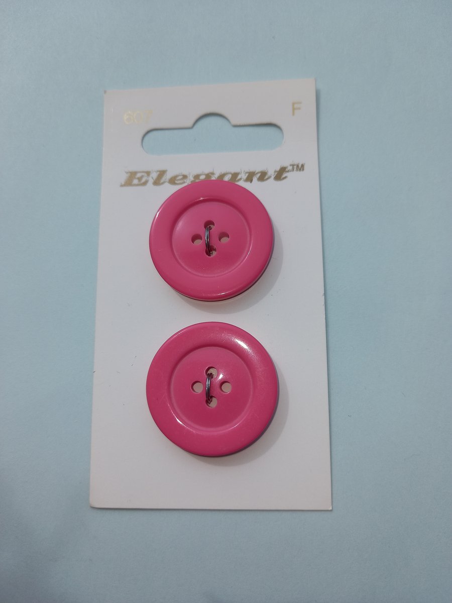 Knoop roze rond Elegant nr. 607