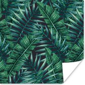 Poster Bladeren - Tropisch - Jungle - Natuur - 75x75 cm