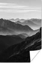 Poster Montagnes - Nature - Brouillard - 120x180 cm XXL