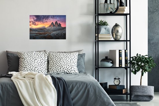 Poster Roches - Berg - Coucher de soleil - Paysage - 30x20 cm