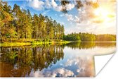 Poster Water - Bomen - Natuur - 30x20 cm
