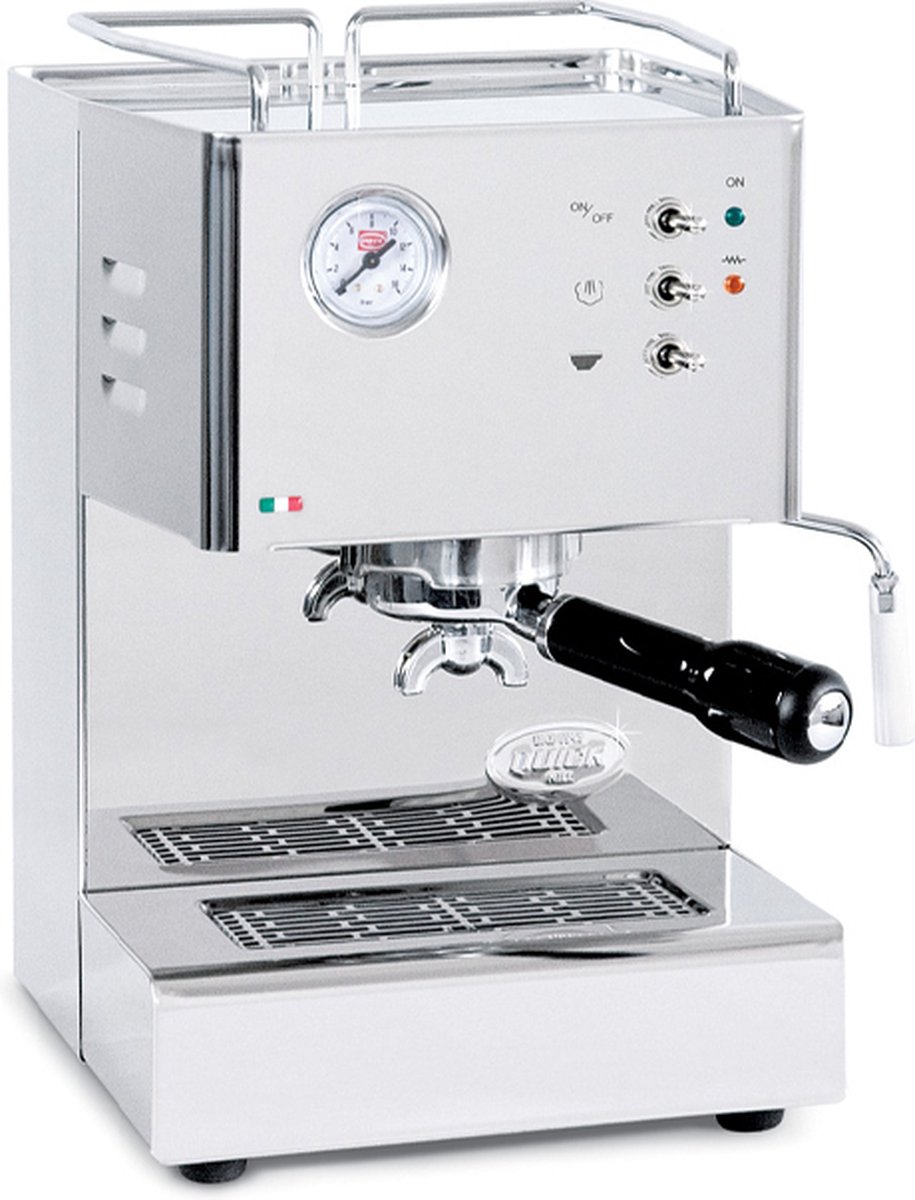 Quickmill Quick Mill 3004 Cassiopea espressomachine met piston en dubbel thermoblock (snel opschuimen voor cappuccino) en Koepoort Koffie koffiebonen