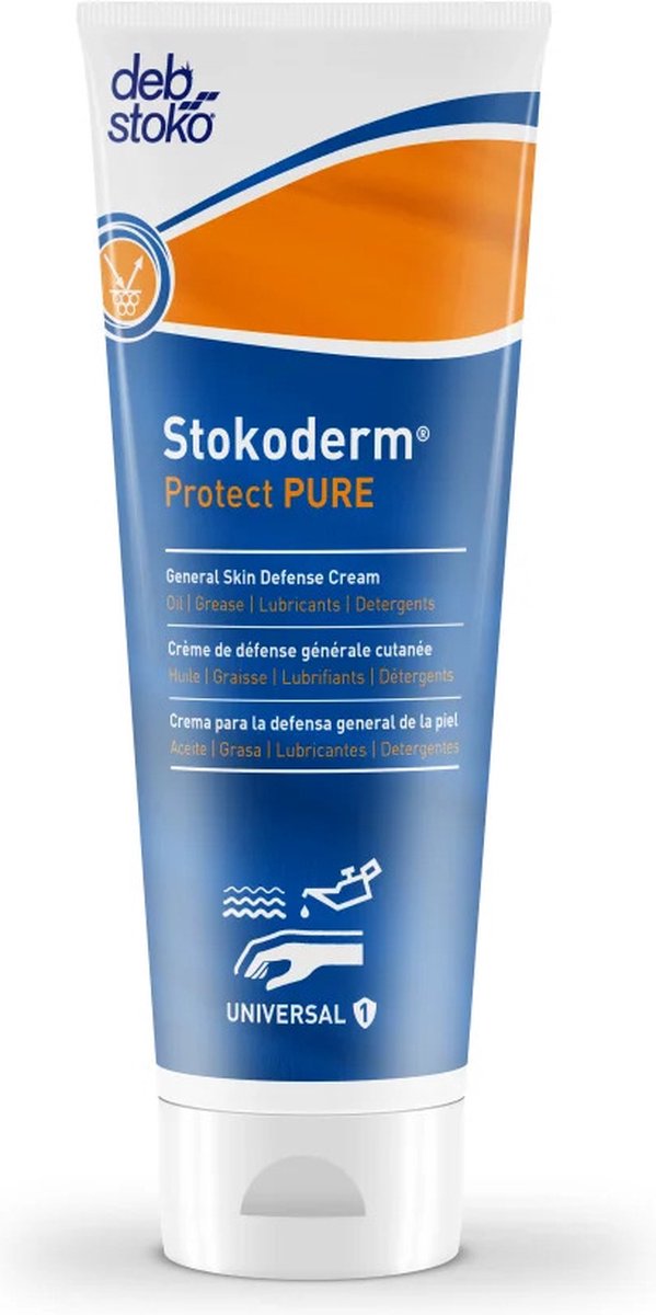 Deb Stoko Stokoderm Protect PURE huidcrème - STOKO - Huidbeschermingscrème - Stokoderm - Protect Pure - 100 ml - Siliconenvrij