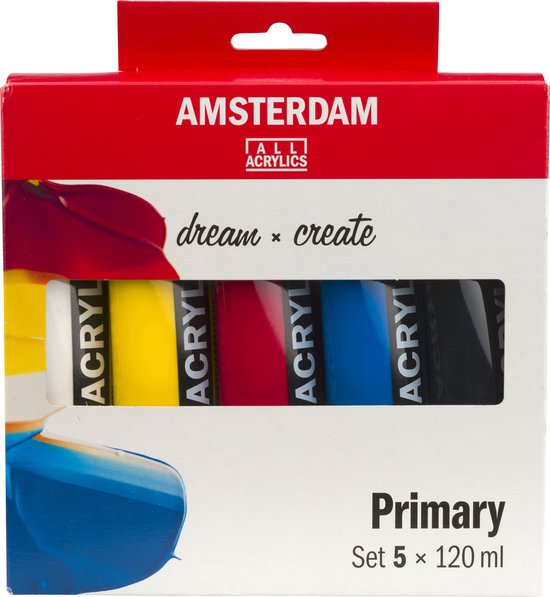 Amsterdam Standard Series acrylverf primaire set | 5 x 120 ml - Amsterdam