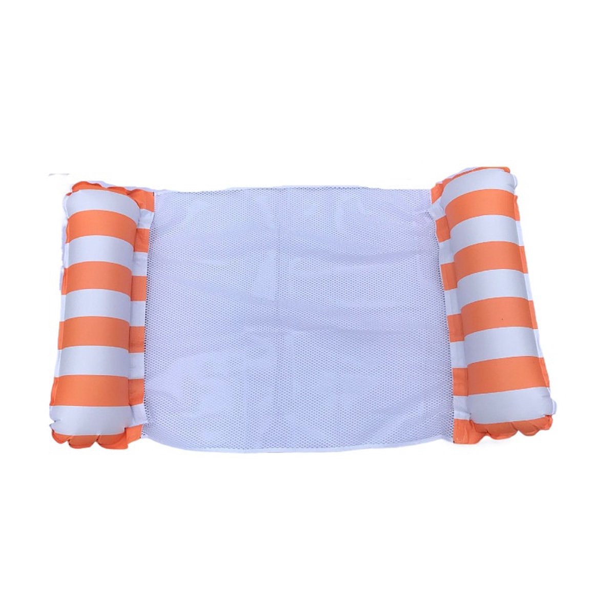Waterhangmat - Luchtbed Zwembad - Luchtmatras opblaasbaar - Oranje - Zwembad/Strand - Waterspeelgoed - Vakantie