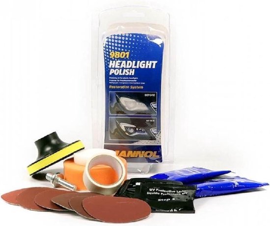 POP'DIY Koplampen Polijst Set - Complete Set Koplampen Reparatieset - Koplampen Opknappen - Koplampen Herstellen