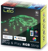 Integral LED - RGB LED strip - Plug & Play - 5 meter - Afstandsbediening & App via Wifi & Smarthome - Music Sync - Compleet aansluit klaar
