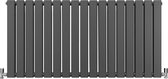 Design Radiator Sierradiator Verwarming - Antraciet - 600 mm x 1190 mm - Inclusief Schoonmaakborstel + Bevestigingsset - Plat Horizontaal
