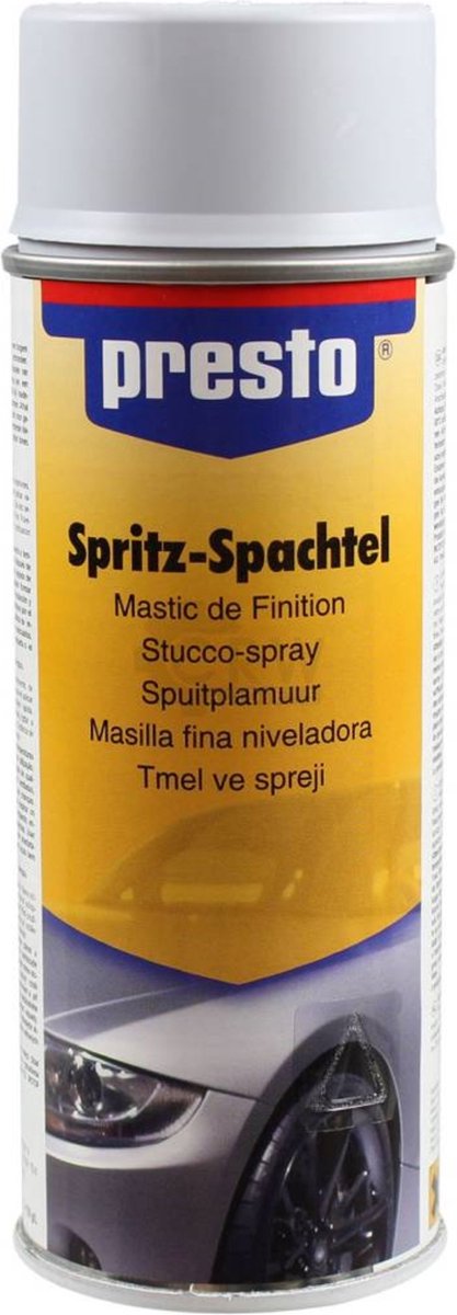 Presto Spuitplamuur - Grijs - Hoogvullend - Roestbescherming - 400 ml
