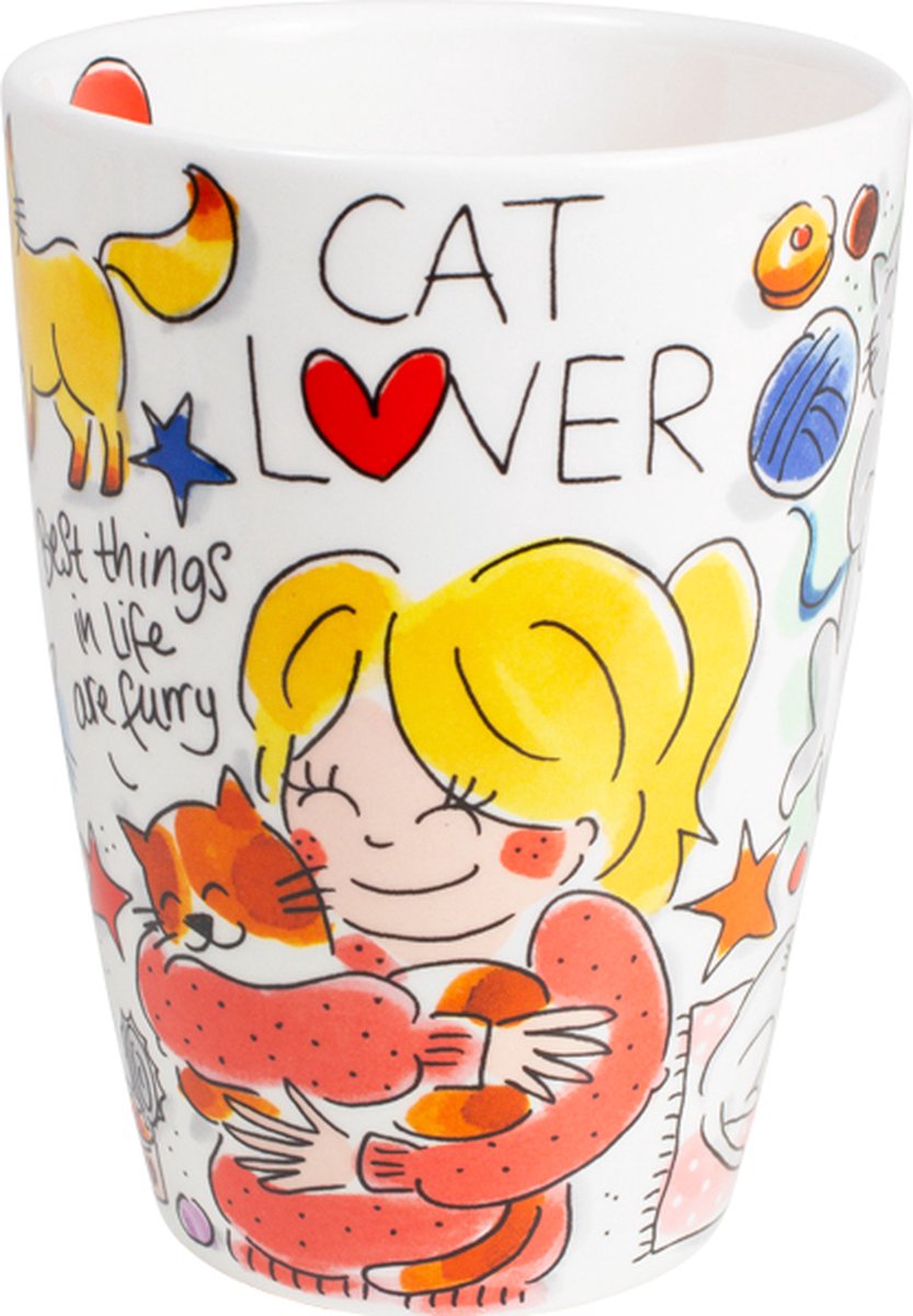 Blond Amsterdam Piatto colazione ø22cm in ceramica decorata con fiori, libri e dolci – Collezione Preferiti – Lavabile in lavastoviglie