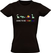 Dare to be yourself Dames T-shirt | LHBTI | Regenboog | shirt