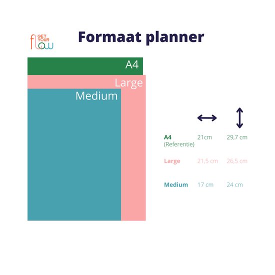 Get Your Flow Planner Weekplanner Ongedateerde planner Green Circle Large