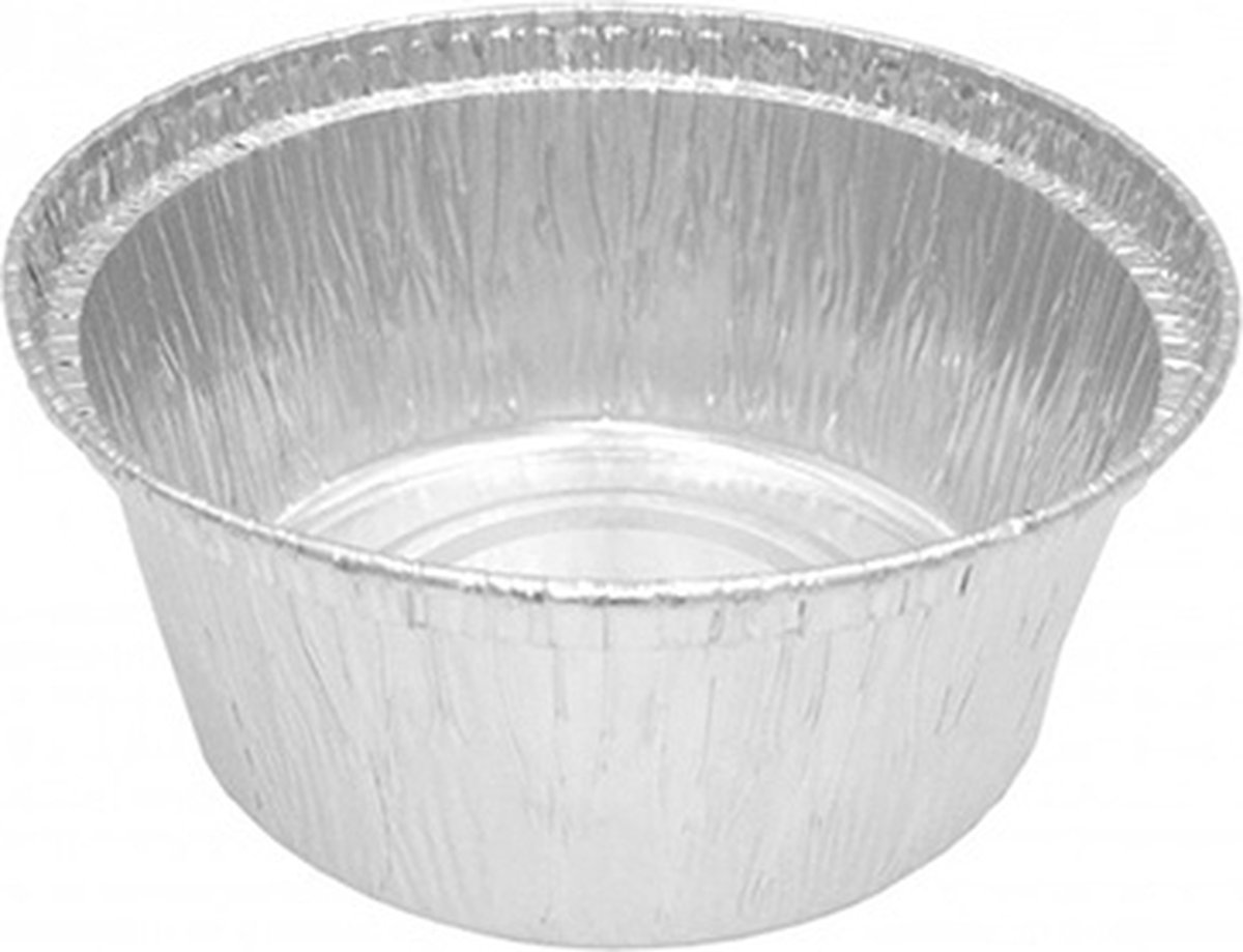 120cc Ronde aluminium voedsel container - 60 containers