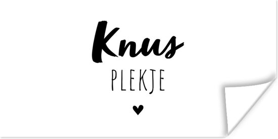 Poster Quotes - Knus plekje - Tuin - Tekst - 120x60 cm