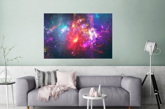 Affiche Etoiles - Couleurs - Espace - 120x80 cm