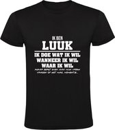 Luuk Heren t-shirt | verjaardagkado | verjaardag kado | grappig | jarig | cadeau | Zwart