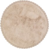 Nattiot - Perla Nude Rond Vloerkleed Voor Kinderkamer - Tapijt ∅ 110 cm