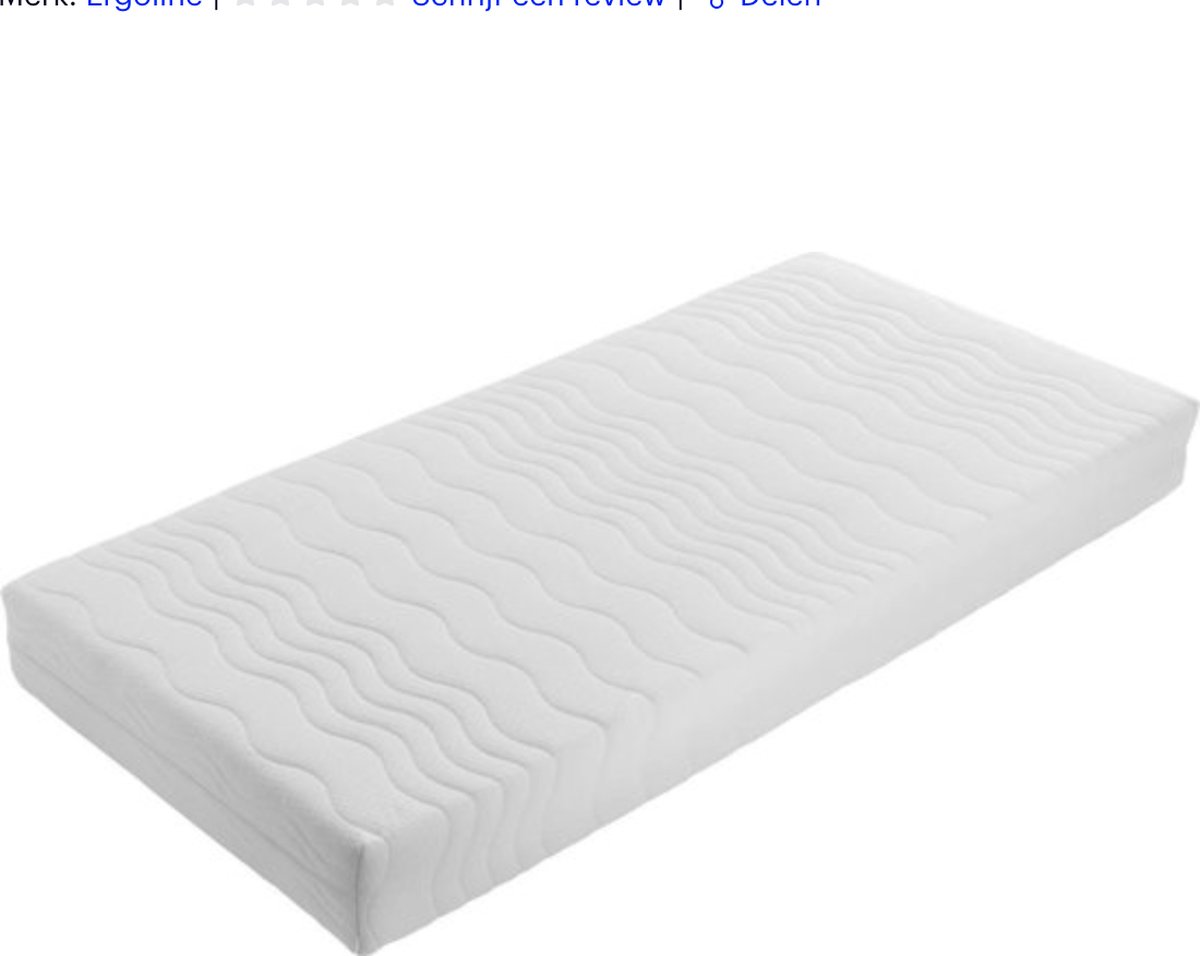 Matras 140x190 - 14cm dik - HR Koudschuim - Afritsbaar hoes - contour gesneden 7-zone - Ergoline
