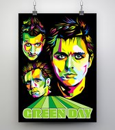 Poster WPAP Pop Art Green Day