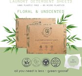 green-goose® Wasstrips | 64 Wasbeurten | Zomerbloemen & Ongeparfumeerd Duoset