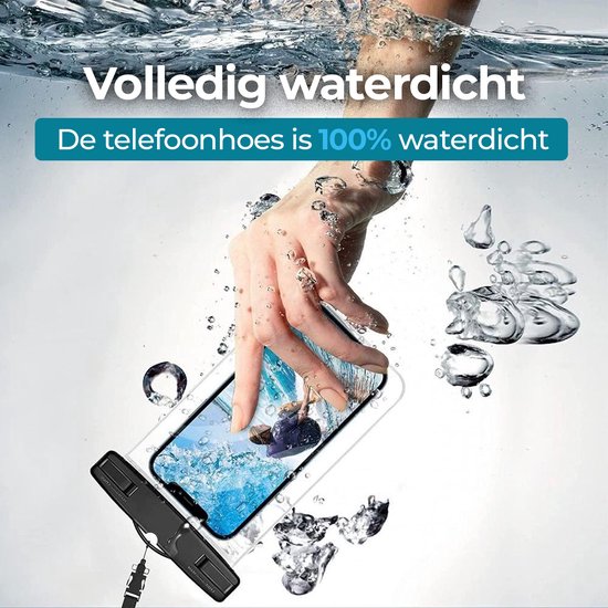 Mobstore Waterdichte Telefoonhoesjes Transparant - Onderwater hoesje telefoon - Geschikt voor alle Smartphones - Ook voor paspoort & betaalpassen – Waterdichte telefoonzakje
