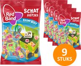 Red Band Schatkistjes zacht zoet snoep traktatie uitdeel cadeautjes voor kinderen - voordeelverpakking met 9 zakken à 228 g snoepgoed
