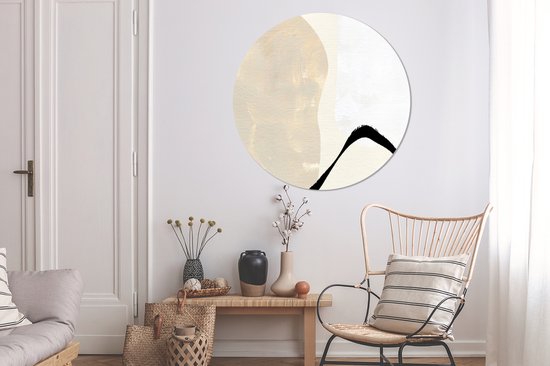 Wall Circle - Wall Circle Indoor - Stains - Altéré - Abstrait - ⌀ 120 cm - Décoration murale - Peintures Ronds XXL
