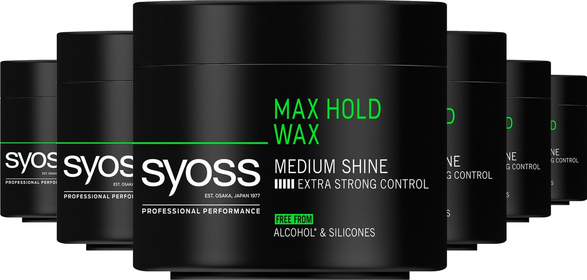 SYOSS Styling Max Hold Wax 6 x 150 ml