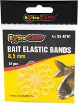 Extra Carp Bait Elastic Bands - 8.5mm - 18 stuks - Oppervlakte Karper Vissen - Elastiek met haakoog