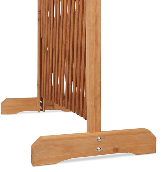Relaxdays klimrek hout, uitschuifbaar, vrijstaand, HxBxD: 100 x 165 x 30 cm, voor tuin, balkon, plantenrek rozen, bruin