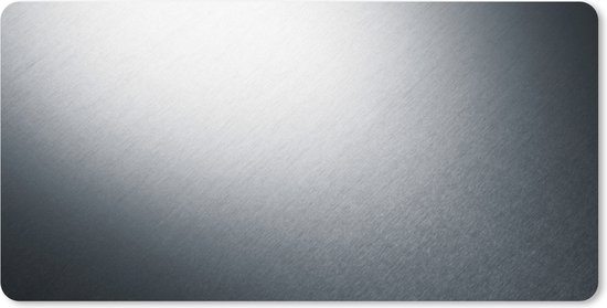 Tapis de souris XXL - Sous-main - Tapis de bureau - Impression métallique - Grijs - Zwart - Wit - 120x60 cm - Tapis de souris XXL
