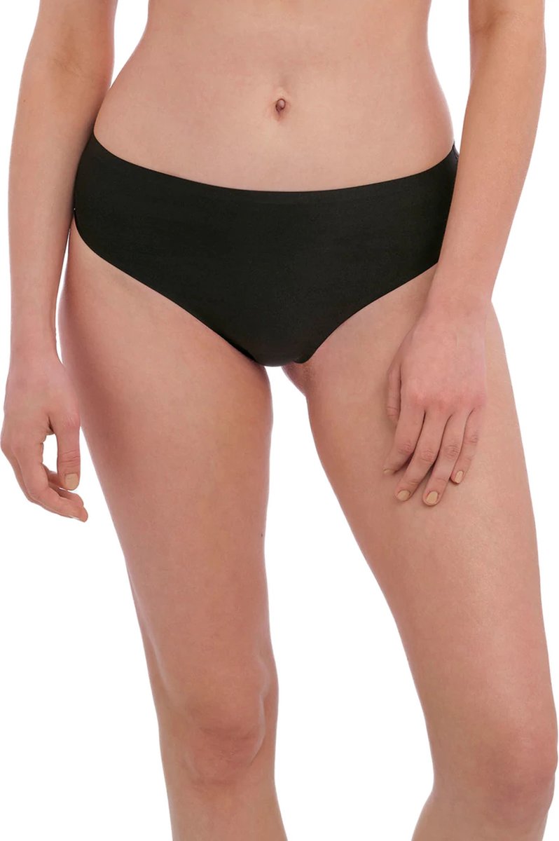 Exclusive Dames Invisible Slip / Ondergoed / Onderbroek | Naadloos / Zonder Gevoel | Zwart - L