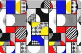 Muismat XXL - Bureau onderlegger - Bureau mat - Kubisme - Mondriaan - Kunst - Oude meesters - 90x60 cm - XXL muismat