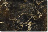 Tapis de souris XXL - Sous Goud - Tapis de bureau - Or - Noir - Luxe - 120x80 cm - Tapis de souris XXL