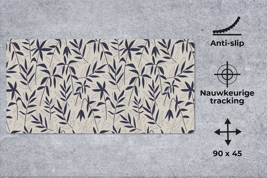 Tapis de souris XXL - Sous-main - Tapis de bureau - Plantes - Japon - Motifs - 90x45 cm - Tapis de souris XXL
