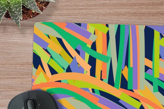 Muismat XXL 80x40 cm - Bureau onderlegger - Bureau mat Jungle - Patronen - Abstract - Bureaumat - Gaming mousepad xl - Bureaulegger groot - Computer deskmat