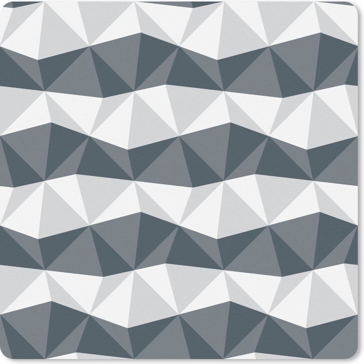 Muismat XXL 40x40 cm - Bureau onderlegger - Bureau mat Zebra - Geometrie - Patronen - Bureaumat - Gaming mousepad xl - Bureaulegger groot - Computer deskmat