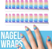 By Emily - Nagel wrap - Rainbow | 20 stickers | Nail wrap | Nail art | Trendy | Design | Nagellakvrij | Eenvoudig | Nagel wrap | Nagel stickers | Folie | Zelfklevend | Sjablonen