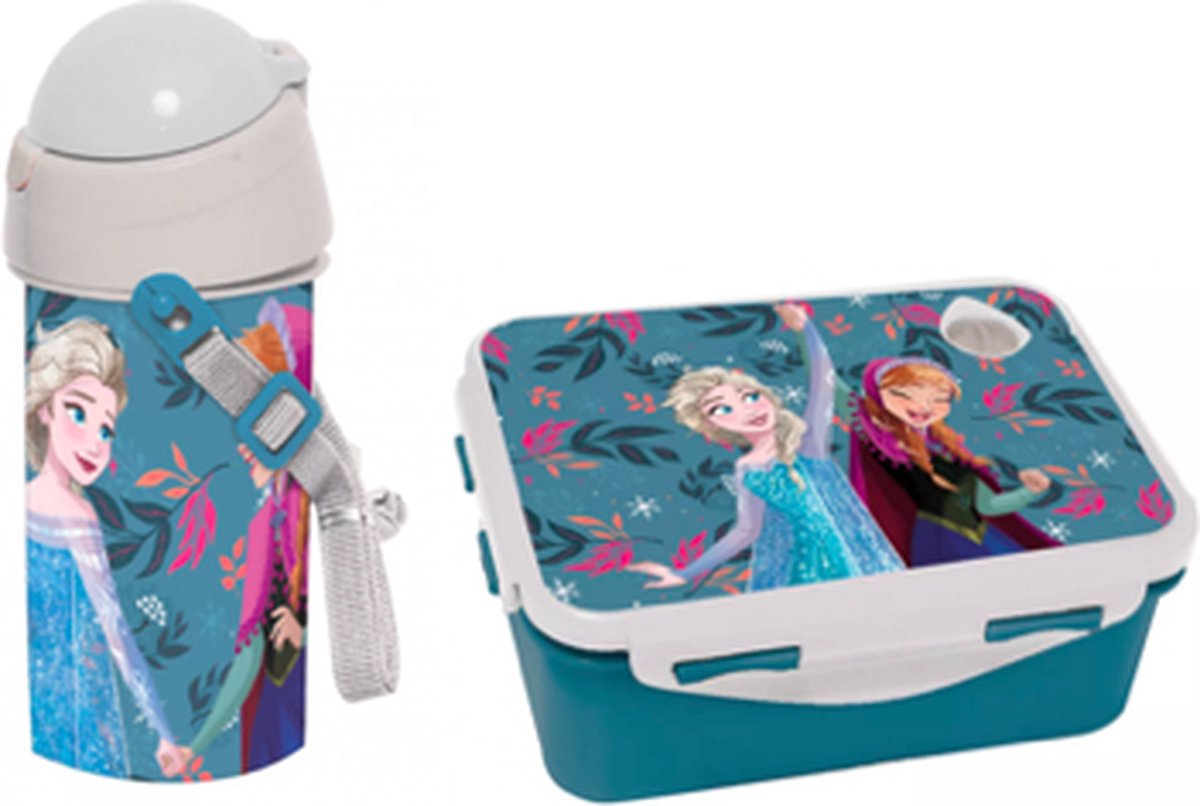 Disney Frozen brooddoos + drinkfles / lunchset Disney Frozen brooddoos + drinkfles / lunchset