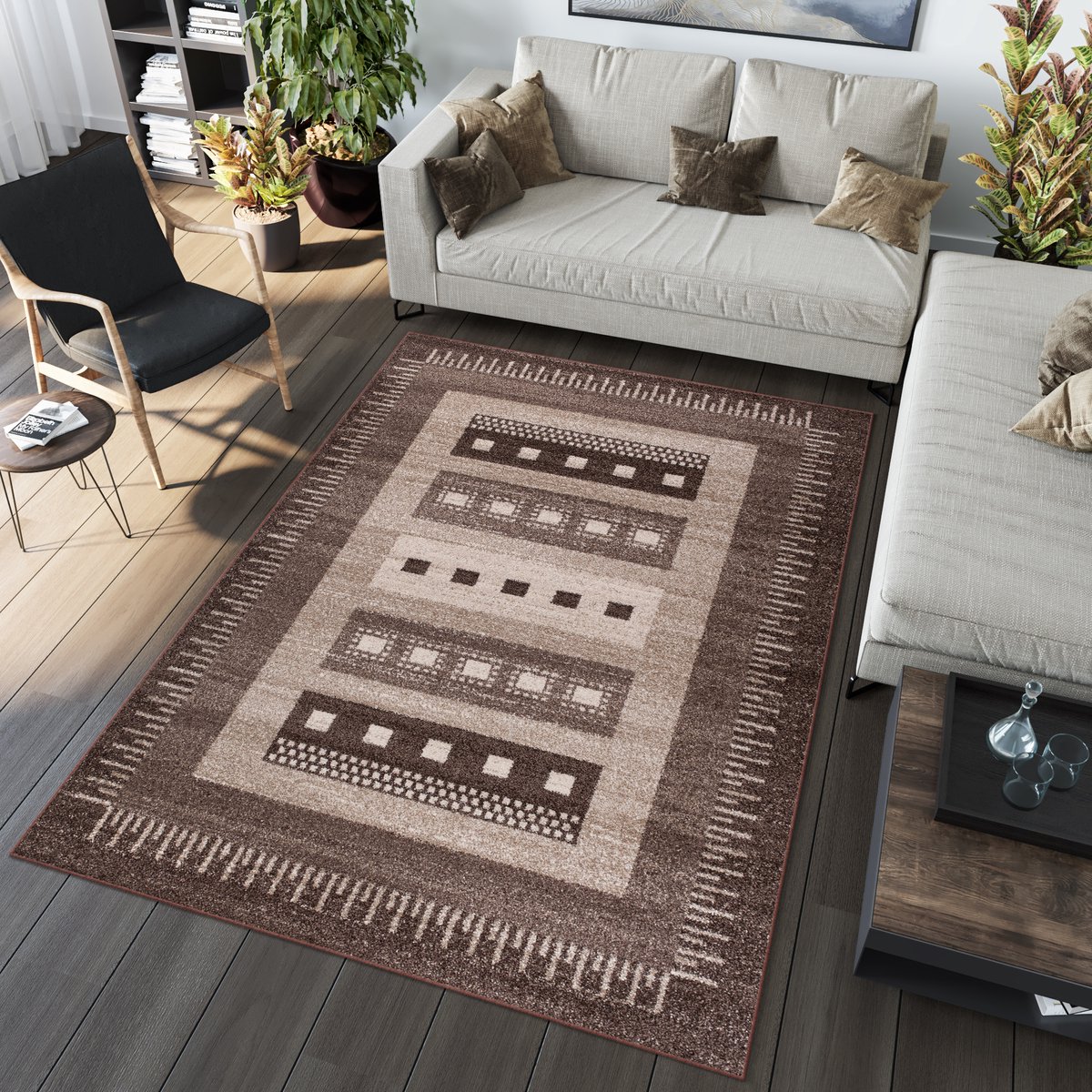 Tapiso Sari Vloerkleed Tapijten Slaapkamer Karpet Maat- 200x290