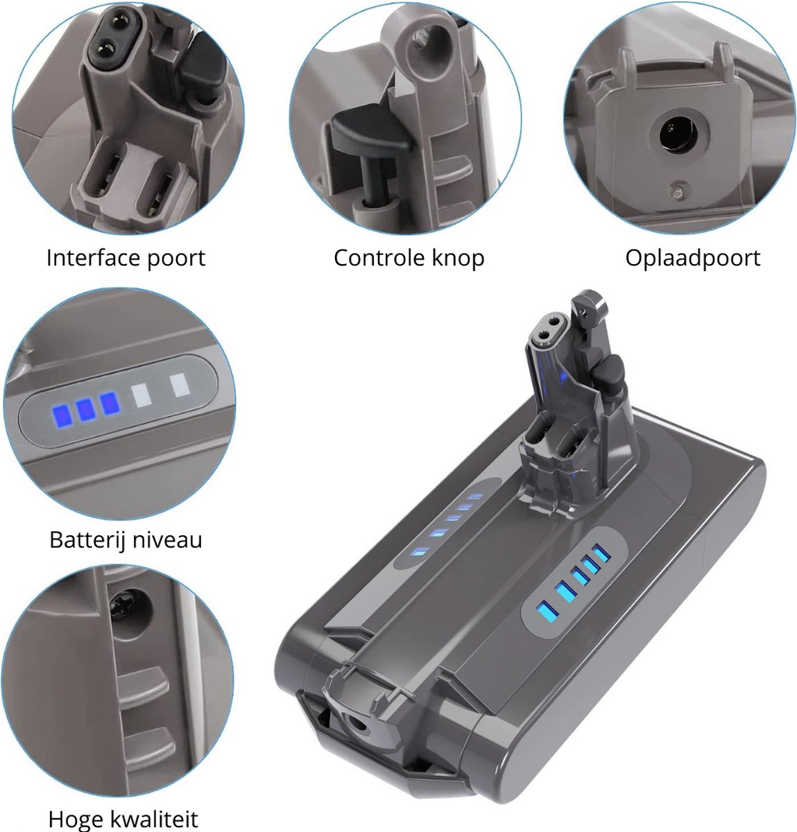 Huismerk Dyson V10 Batterij - Dyson V10 Accu - Voor o.a. Dyson V10 ...
