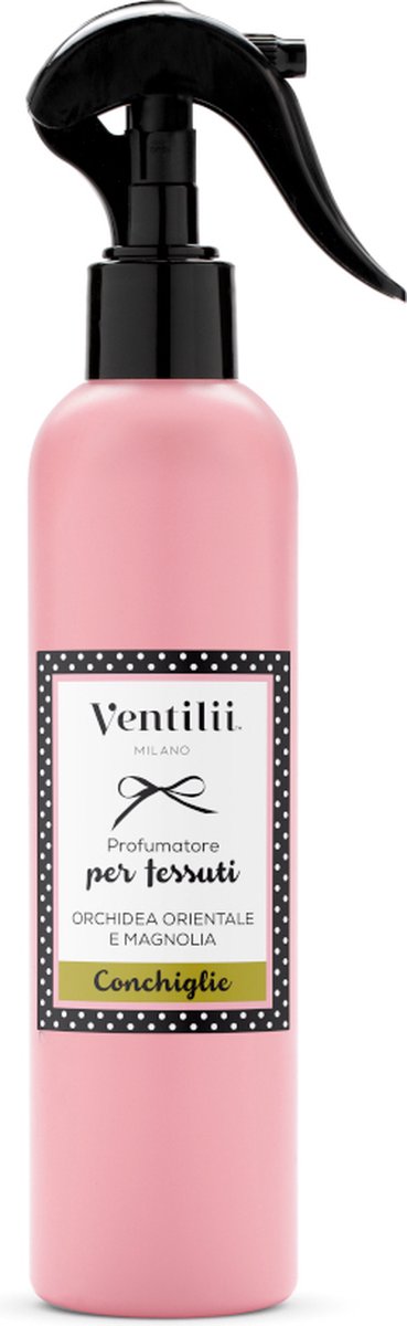 Roomspray Conchiglie 250ml – Ventilii Milano® | Huisparfum interieurspray geurverspreider textielverfrisser