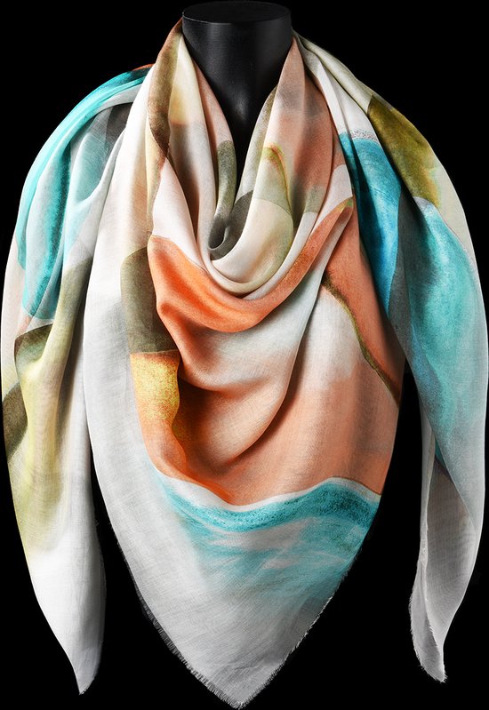 Comunque... - sjaal - zacht - vierkant - multicolor
