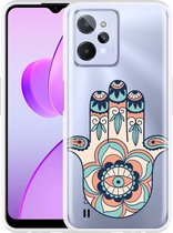 Realme C31 Hoesje Hand Ornament - Designed by Cazy