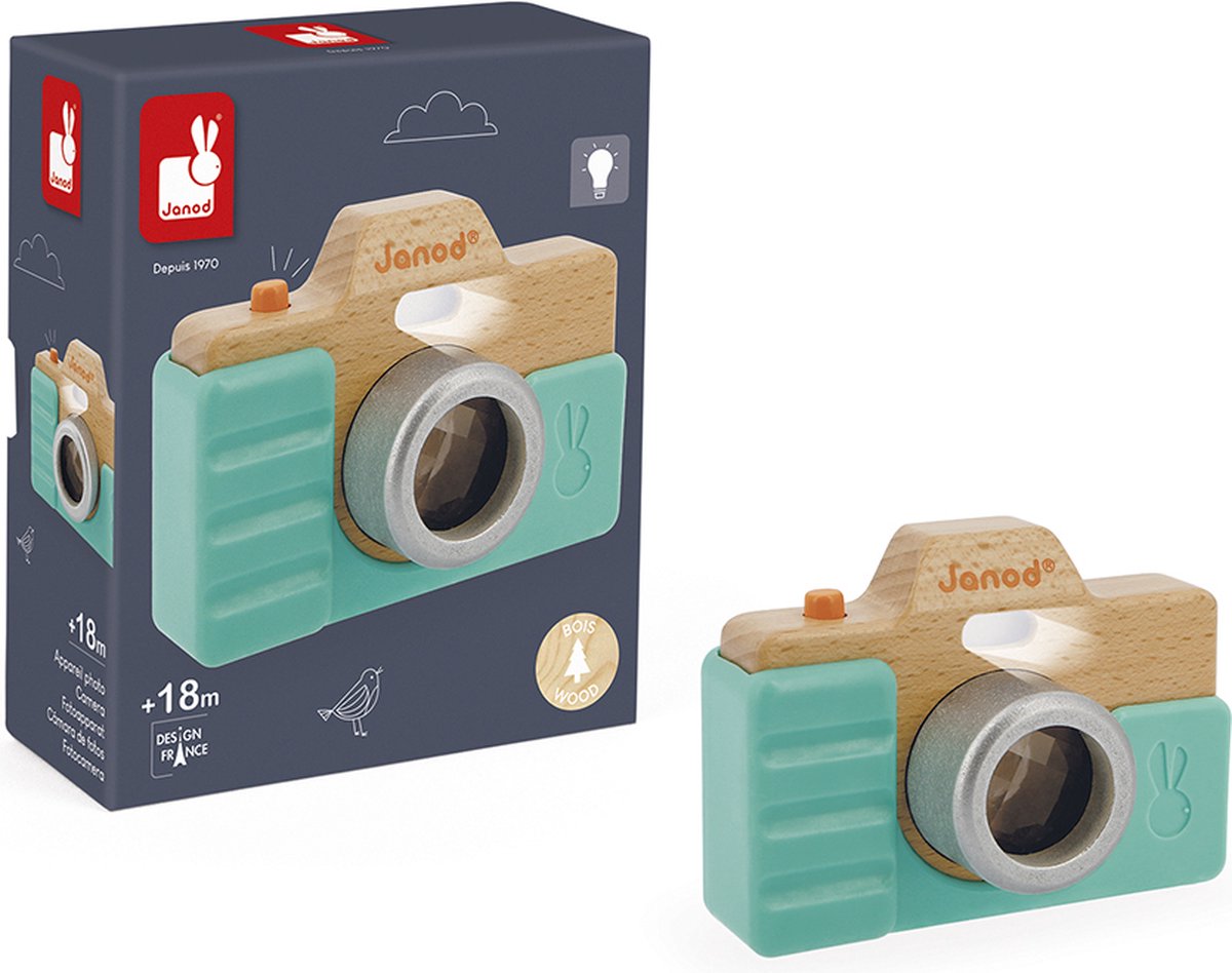 Janod - Fotocamera - Met geluid, flits en caleidoscoop