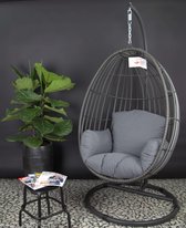 Hangstoel voor binnen en buiten- Swing Egg- Tuinstoel- Hang ei- Incl kussen- Incl Standaard- 2 jaar garantie- Garden Impressions