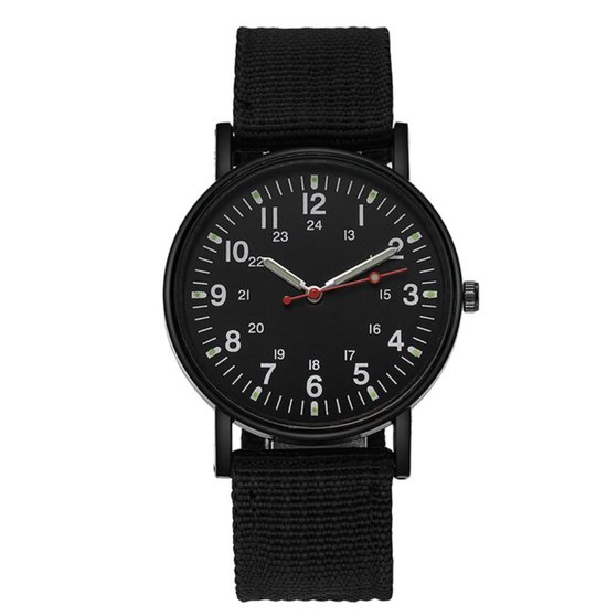 Horloge heren | zwarte heren horloge | stoere heren horloge | sportieve horloge heren | horloge lichtgevende wijzers (in het donker) | maat ? 40 mm…